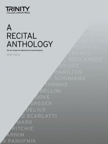 A Recital Anthology High Voice published by Trinity