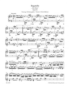 Beethoven: Fur Elise for Piano published by Barenreiter