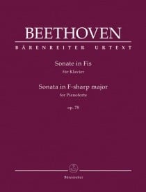 Beethoven: Sonata in F# Opus 78 for Piano published by Barenreiter