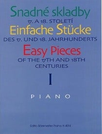 Easy Pieces of the 17th & 18th Centuries for Piano published by Barenreiter