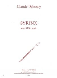 Debussy: Syrinx for Solo Flute published by Combre