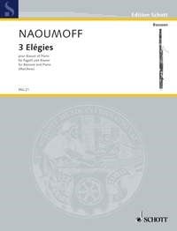 Naoumoff: Three Elgies for Bassoon published by Schott