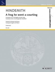 Hindemith: A frog he went a-courting for Bassoon published by Schott