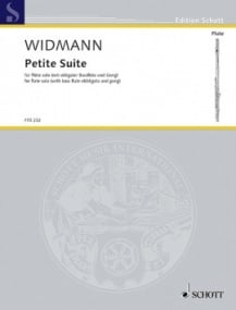 Widmann: Petite Suite for Solo Flute published by Schott