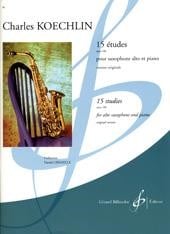 Koechlin: 15 Etudes Opus 188 for Saxophone published by Billaudot