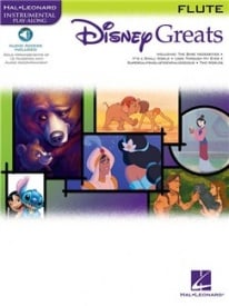 Disney Greats - Flute published by Hal Leonard (Book/Online Audio)