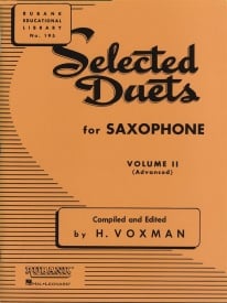Selected Duets Volume 2 for Saxophone published by Rubank