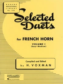Selected Duets Volume 1 for French Horn published by Rubank