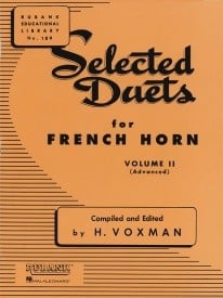 Selected Duets Volume 2 for French Horn published by Rubank