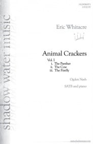 Whitacre: Animal Crackers Volume 1 SATB published by Shadow Water
