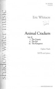 Whitacre: Animal Crackers Volume 2 SATB published by Shadow Water