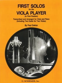 First Solos for the Viola Player published by Schirmer