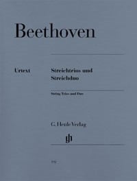 Beethoven: String Trios and String Duo Opus 3, 8 & 9 published by Henle