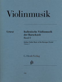 Italian Violin Music of the Baroque Era Volume 1 published by Henle