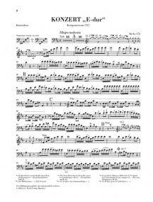 Dittersdorf: Concerto in E for Double Bass published by Henle