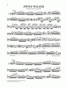 Dragonetti: 12 Waltzes for Double Bass solo published by Henle