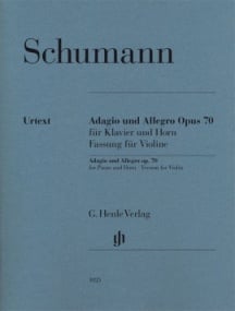 Schumann: Adagio and Allegro Opus 70 for Violin published by Henle