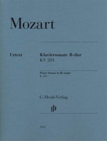 Mozart: Sonata in Bb K281 for Piano published by Henle