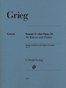 Grieg: Sonata in G Opus 13 for Violin published by Henle