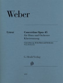 Weber: Concertino Opus 45 for Horn published by Henle