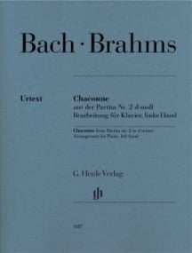 Bach/Brahms: Chaconne from Partita no. 2  for Piano published by Henle