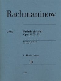 Rachmaninov: Prelude in G# minor Opus 32/12 for Piano published by Henle