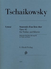 Tchaikovsky: Souvenir d'un lieu cher Opus 42 for Violin published by Henle