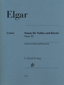Elgar: Sonata Opus 82 for Violin published by Henle