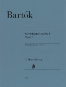 Bartok: String Quartet No 1 Opus 7 published by Henle