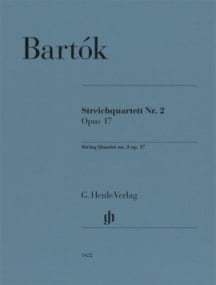 Bartok: String Quartet No 2 Opus 17 published by Henle