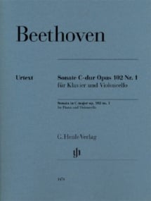 Beethoven: Sonata in C Opus 102/1 for Cello published by Henle