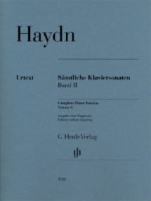 Haydn: Complete Piano Sonatas Volume 2 published by Henle (without fingering)