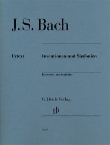 Bach: Inventions & Sinfonias  (BWV 772-801) for Piano published by Henle (Without Fingering)