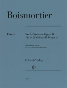 Boismortier: 6 Sonatas Opus 14 for 2 Cellos (Bassoons) published by Henle