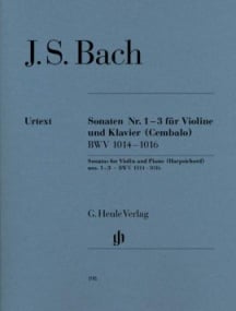 Bach: Sonatas 1 - 3 (BWV1014-1016) for Violin published by Henle
