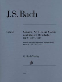 Bach: Sonatas 4 - 6 (BWV1017-1019) for Violin published by Henle