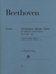 Beethoven: Variations, Rondo, Dances for Violin published by Henle Urtext