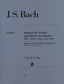 Bach: Three Sonatas (BWV1020, 1021,1023) for Violin published by Henle