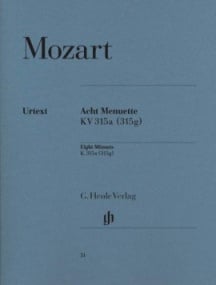 Mozart: 8 Minuets with Trios K315a for Piano published by Henle