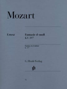 Mozart: Fantasy in D Minor K397 for Piano published by Henle
