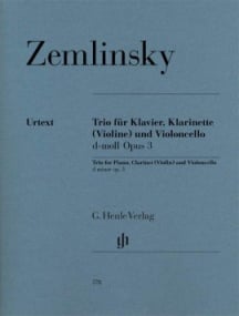 Zemlinsky: Trio in D Minor Opus 3 published by Henle