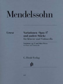 Mendelssohn: Variations Opus 17 and Other Pieces for Piano and Cello published by Henle