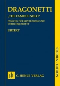 Dragonetti: ''The Famous Solo'' for Double Bass and Orchestra (Study Score) published by Henle