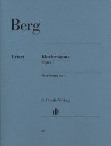Berg: Piano Sonata Opus 1 published by Henle