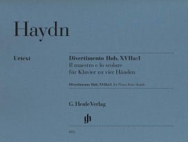 Haydn: Divertimento ''Il maestro e lo scolare'' Hob.XVIIa:1 for Piano Duet published by Henle