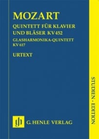 Mozart: Quintet Eb major K452 & Adagio & Rondo K617 (Study Score) published by Henle