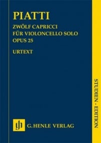 Piatti: 12 Capricci (Study Score) published by Henle