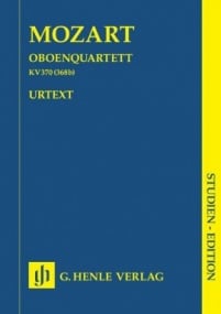 Mozart: Oboe Quartet in F major K370 (Study Score) published by Henle