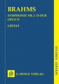 Brahms: Symphony No. 2 D major Opus 73 (Study Score) published by Henle