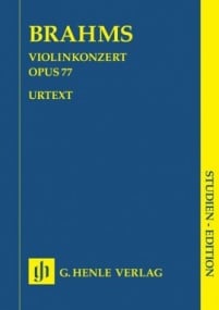 Brahms: Violin Concerto D Major Opus 77 (Study Score) published by Henle